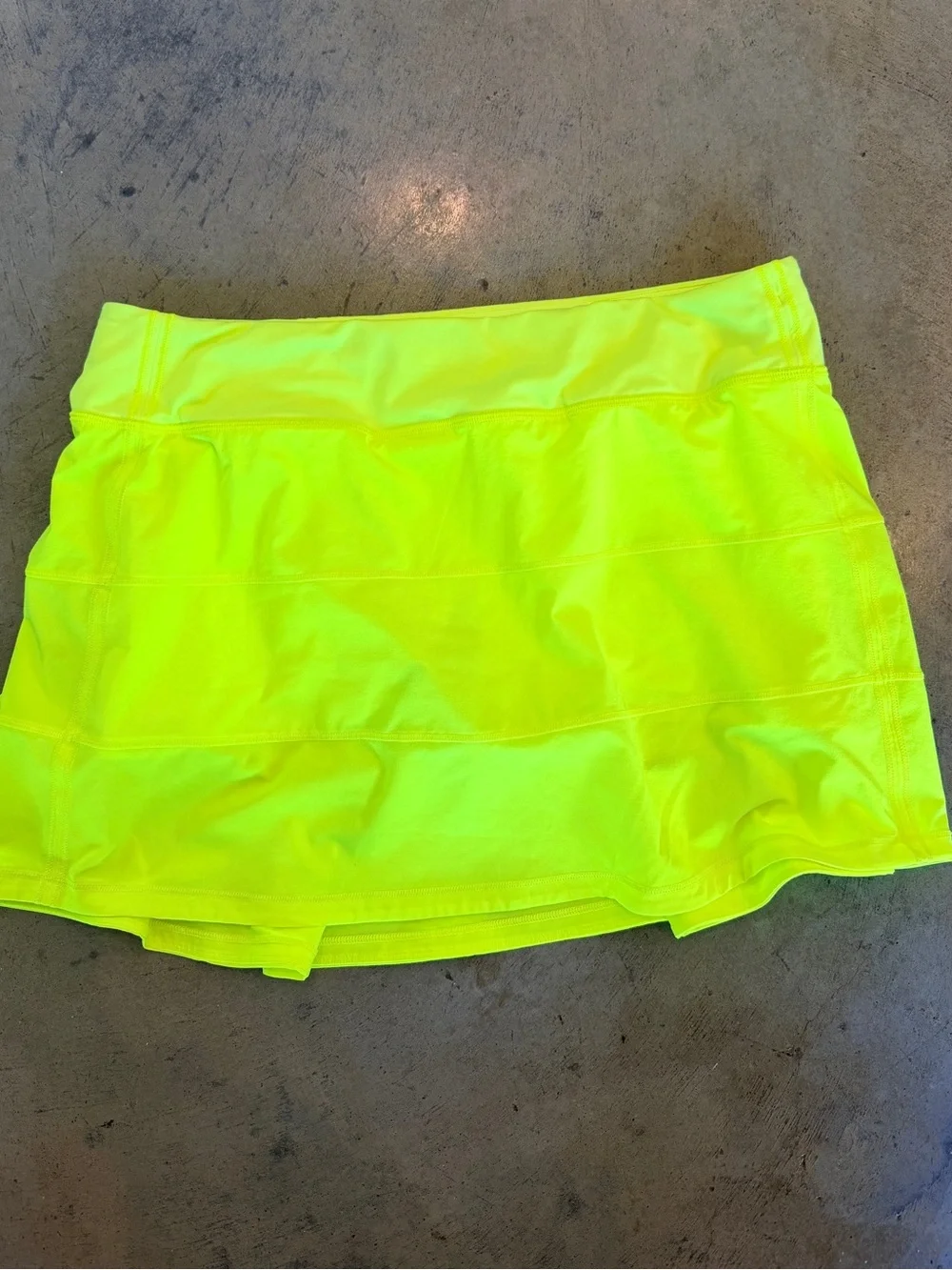 Lululemon Pace Rival Mid-Rise Skirt Highlight Yellow Skort Size 10 Tennis